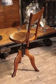 4 Chaises en metal perforé style TOLIX